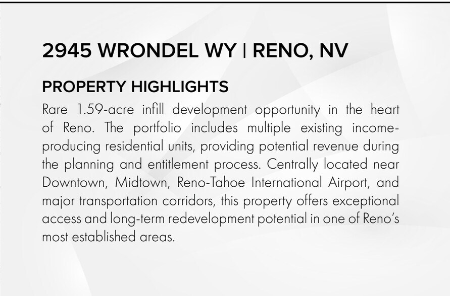 More Photos Of 2875 Wrondel Way, Reno Land For Sale
