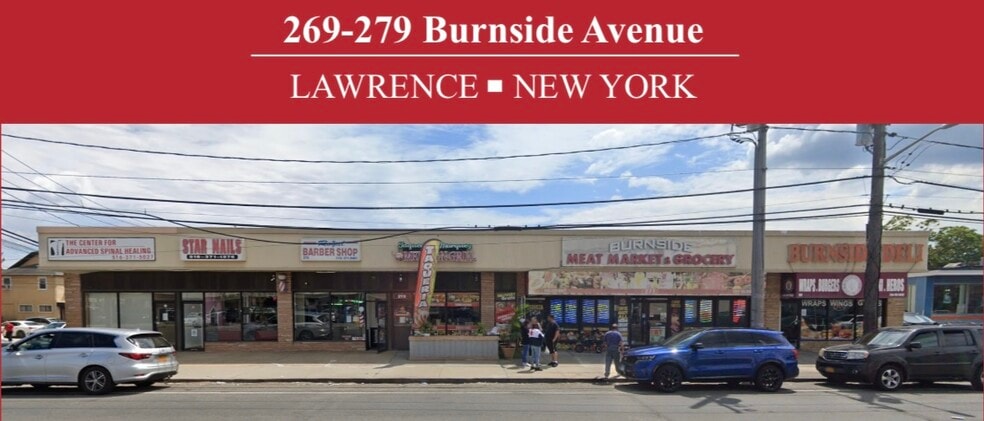Primary Photo Of 269-279 Burnside Ave, Lawrence Storefront For Sale