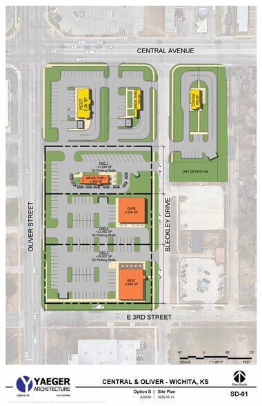 More Photos Of Central + Oliver - Lot 3, Wichita Restaurant For Sale
