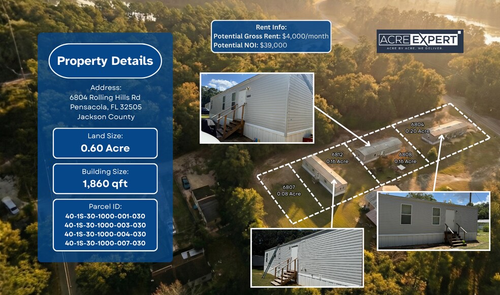 Primary Photo Of 6804 Rolling Hills Dr, Pensacola Land For Sale