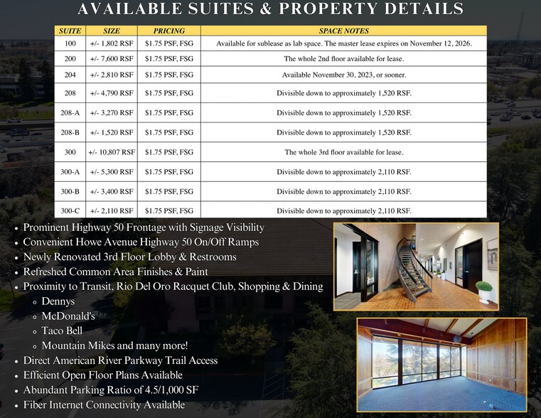 More Photos Of 7750 College Town Dr, Sacramento Office Residential For Lease