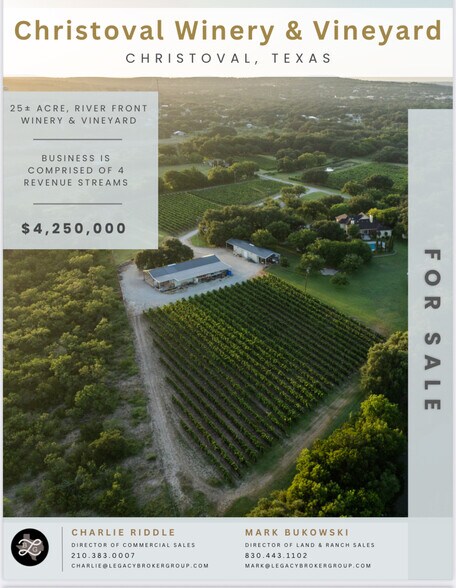 Primary Photo Of 5000 Cralle Rd, Christoval Winery Vineyard For Sale