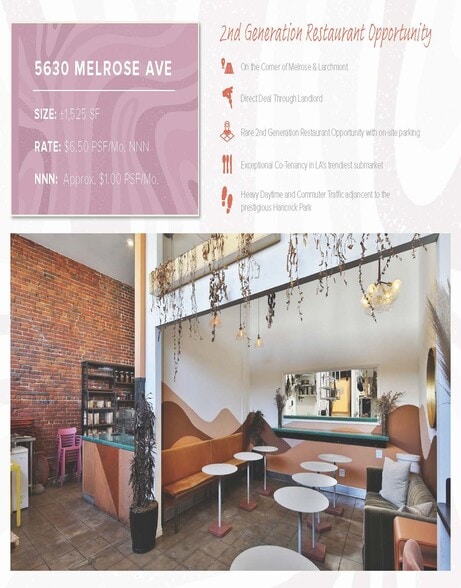 More Photos Of 5630 Melrose Ave, Los Angeles Storefront Retail Office For Lease