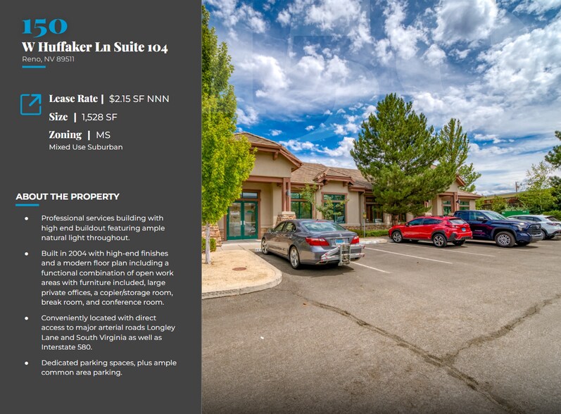 More Photos Of 150 W Huffaker Ln, Reno Office For Lease