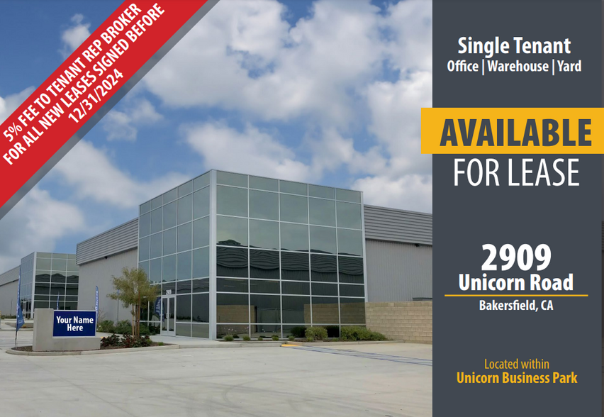 Primary Photo Of 2909 Unicorn Rd, Bakersfield Warehouse For Lease