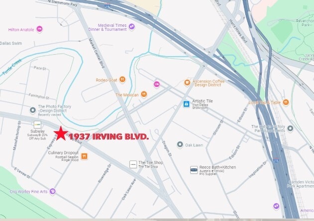 More Photos Of 1937 Irving Blvd, Dallas Showroom For Lease