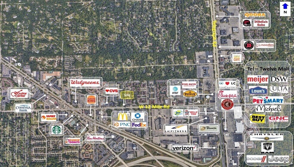 Primary Photo Of 25810 W 12 Mile Rd, Southfield Land For Sale