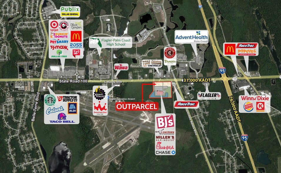 More Photos Of 5845 E State Highway 100, Palm Coast Land For Lease