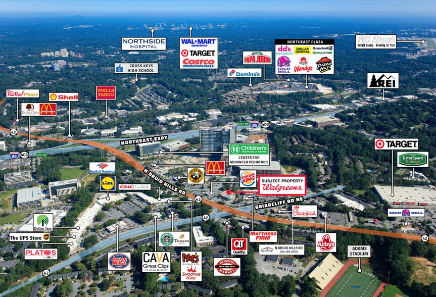 Primary Photo Of 2320 N Druid Hills Rd, Atlanta Drugstore For Sale