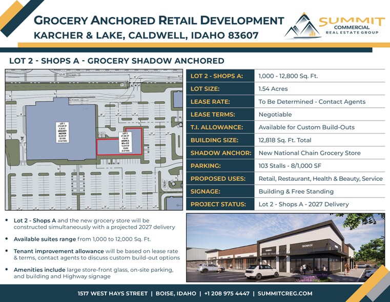 More Photos Of Karcher Rd & Lake Ave, Caldwell General Retail For Lease