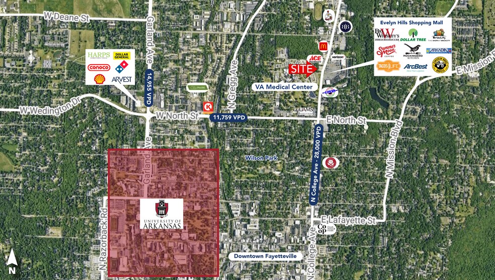 More Photos Of 1501 N College Ave, Fayetteville Convenience Store For Lease