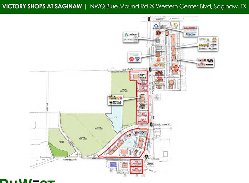 More Photos Of NWQ Blue Mound Rd @ Western Center Blvd, Saginaw Land For Sale