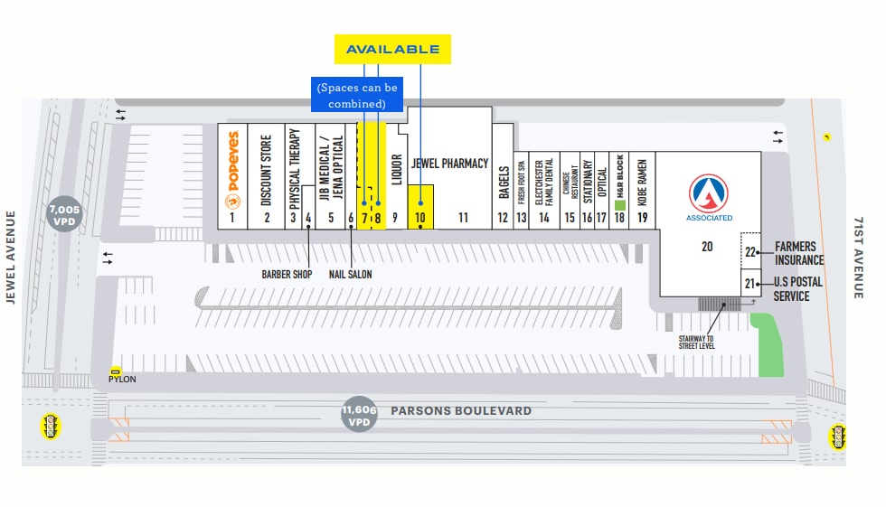 More Photos Of 7009-7063 Parsons Blvd, Fresh Meadows General Retail For Lease