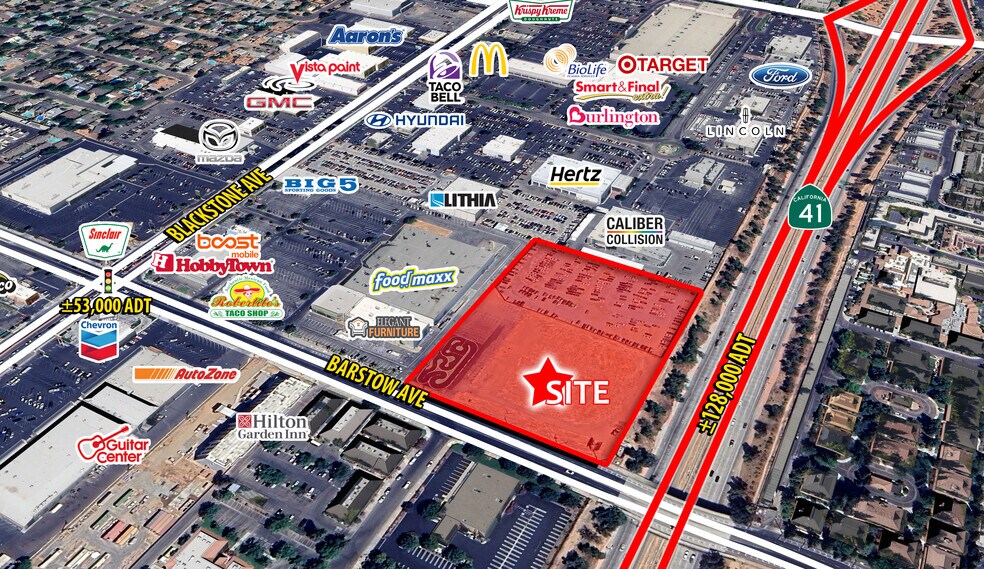 Primary Photo Of NEQ Blackstone and Barstow Avenues at Highway 41, Fresno Land For Sale