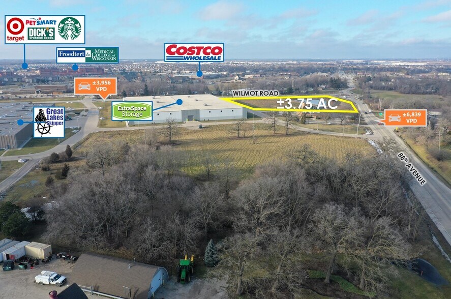 More Photos Of Adj. to Wilmot Road, Pleasant Prairie Land For Sale