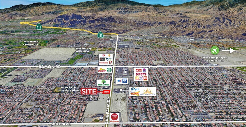 More Photos Of Date Palm & McCallum Way dr, Cathedral City Land For Lease