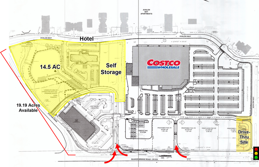 More Photos Of 4080-4100 Quakerbridge, Lawrenceville Land For Sale