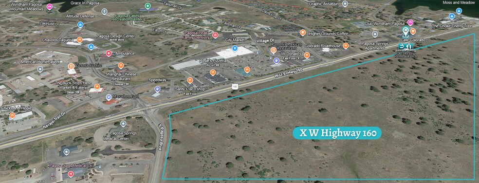 More Photos Of Highway 160 Land (4 way lighted intersections), Pagosa Springs Land For Sale