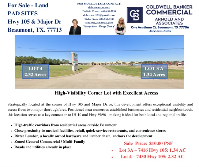 Primary Photo Of 7414 TX 105, Beaumont Land For Sale