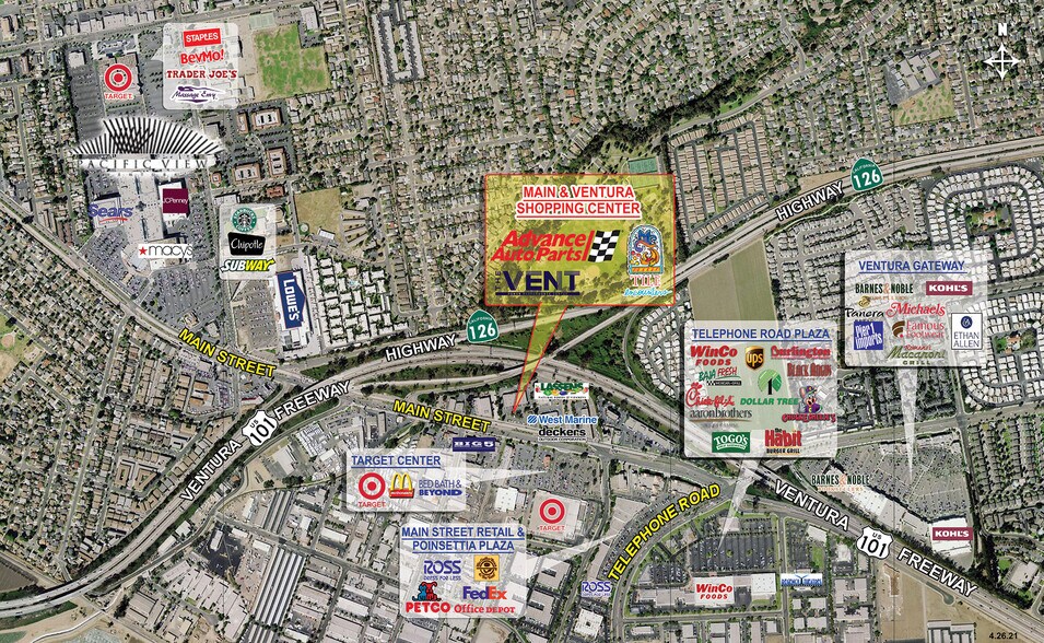 More Photos Of 4001-4017 E Main St, Ventura Restaurant For Lease