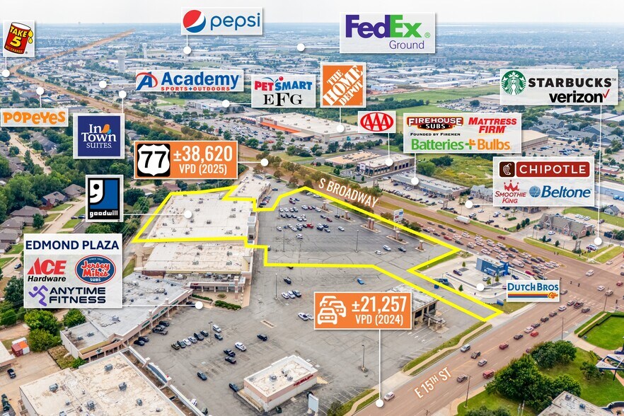 Primary Photo Of 28 E 15th St, Edmond Storefront For Sale