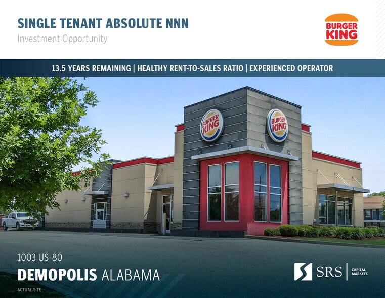 Primary Photo Of 1003 US Highway 80 E, Demopolis Fast Food For Sale