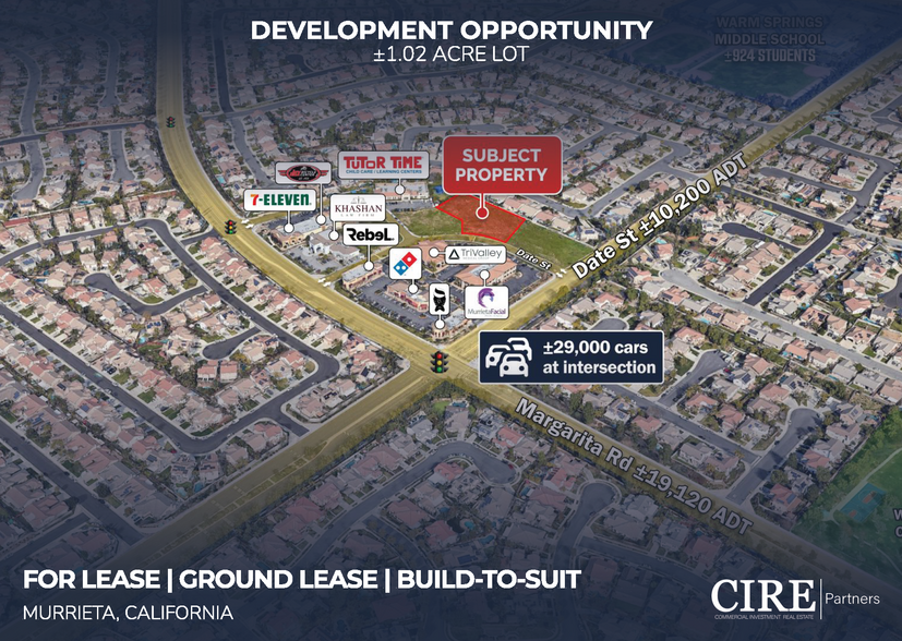 Primary Photo Of Date St, Temecula Land For Lease