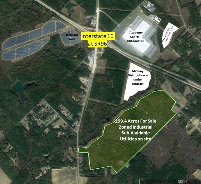 More Photos Of I-16 & Hwy 96, Jeffersonville Land For Sale