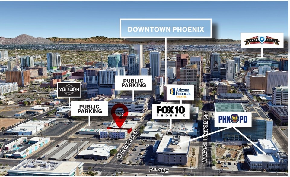 More Photos Of 530 W Adams St, Phoenix Storefront For Lease