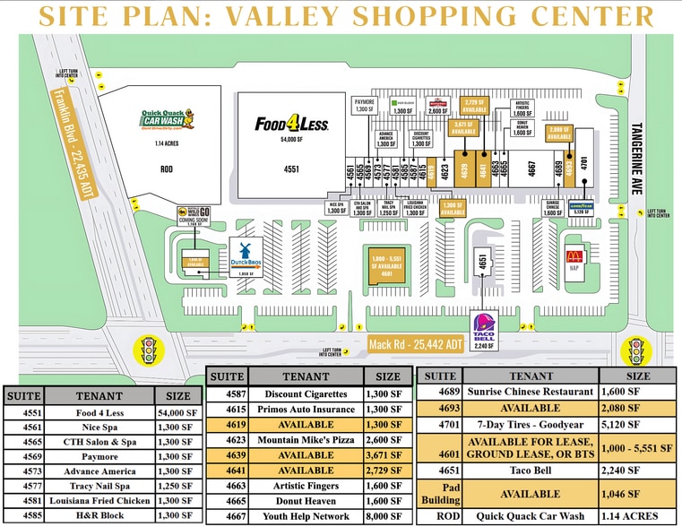 More Photos Of 4551-4701 Mack Rd, Sacramento Storefront For Lease