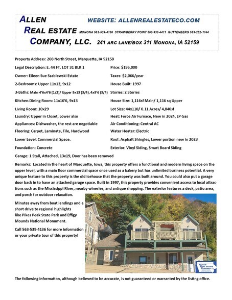 Primary Photo Of 208 North St, Marquette Specialty For Sale