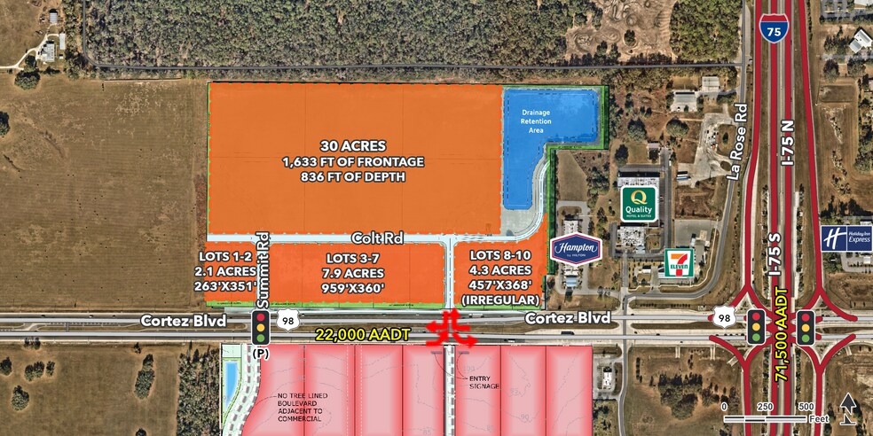 Primary Photo Of INTERSTATE 75 & CORTEZ BOULEVARD, Brooksville Land For Lease