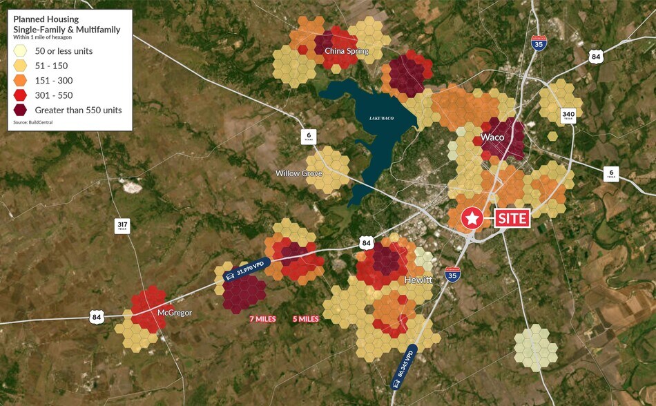 More Photos Of NWQ of I-35 S. and W. Loop 340/Highway 6, Waco Land For Sale