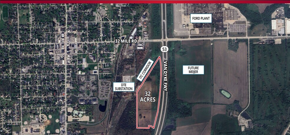 Primary Photo Of 32 Mile Rd @ M-53 Bypass, Washington Land For Sale