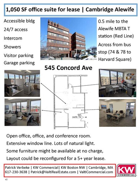 More Photos Of 545 Concord Ave, Cambridge Office For Lease