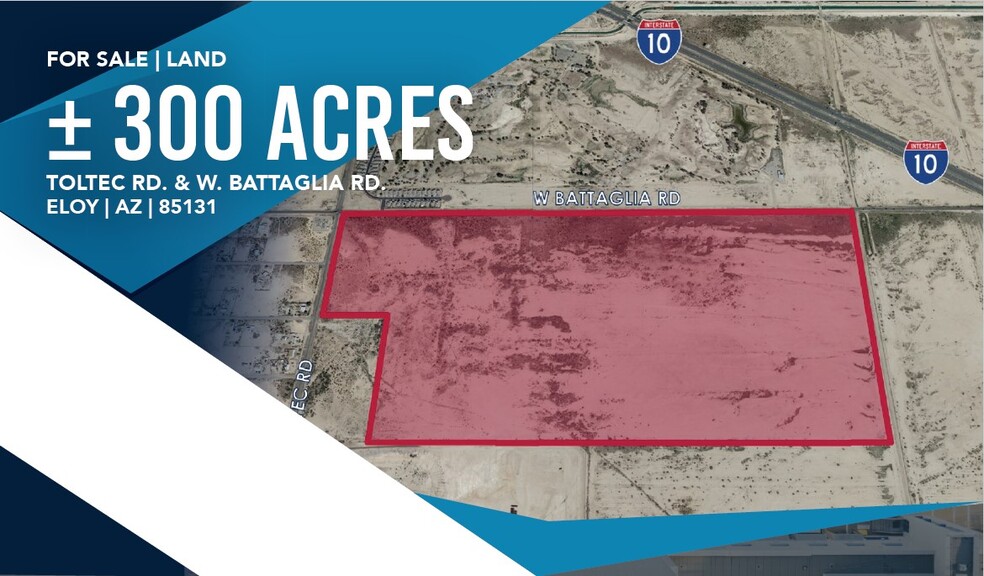 Primary Photo Of I-10 & Battaglia @ I-10 & Battaglia Rd, Eloy Land For Sale