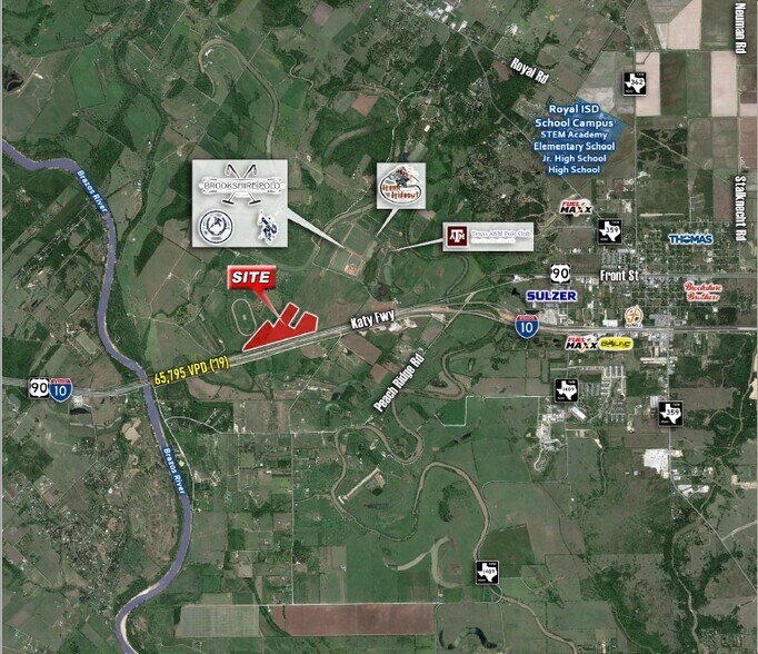 More Photos Of I-10 & Peach Ridge Rd, Brookshire Land For Sale