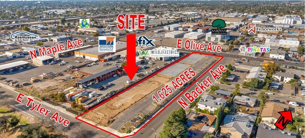Primary Photo Of 4630 E Olive Ave, Fresno Warehouse For Sale