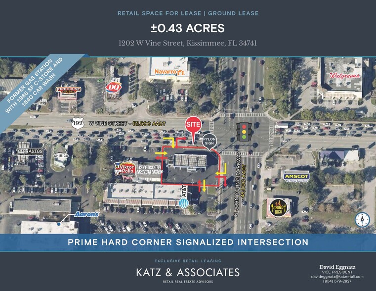 Primary Photo Of 1202 W Vine St, Kissimmee Service Station For Lease