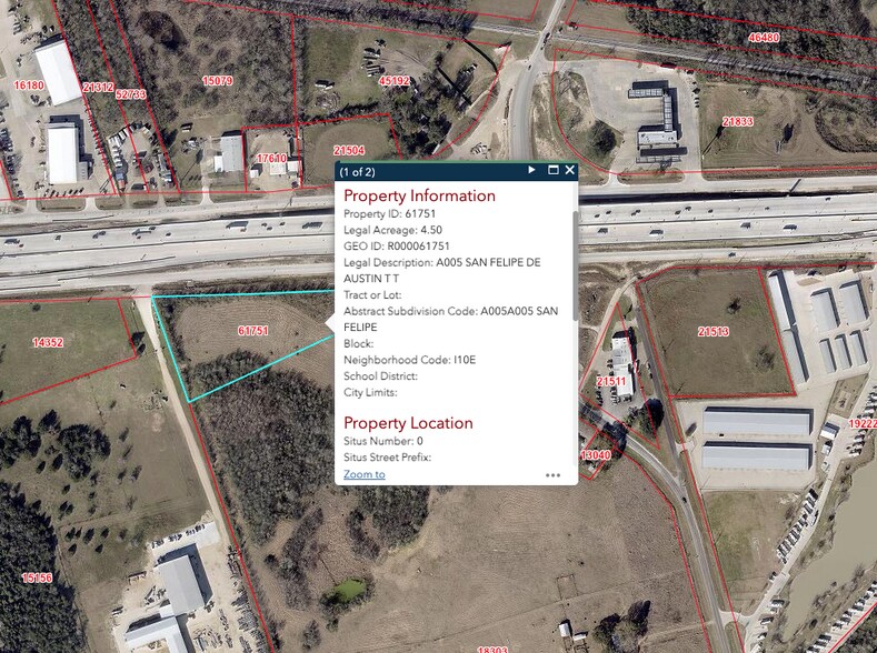 More Photos Of SE I-10 FRONTAGE rd, Sealy Land For Sale