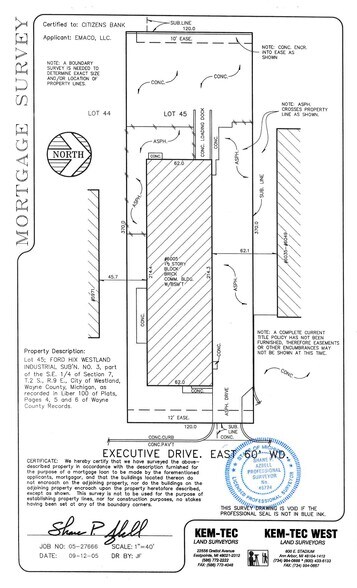More Photos Of 6005 E Executive Dr, Westland Warehouse For Lease