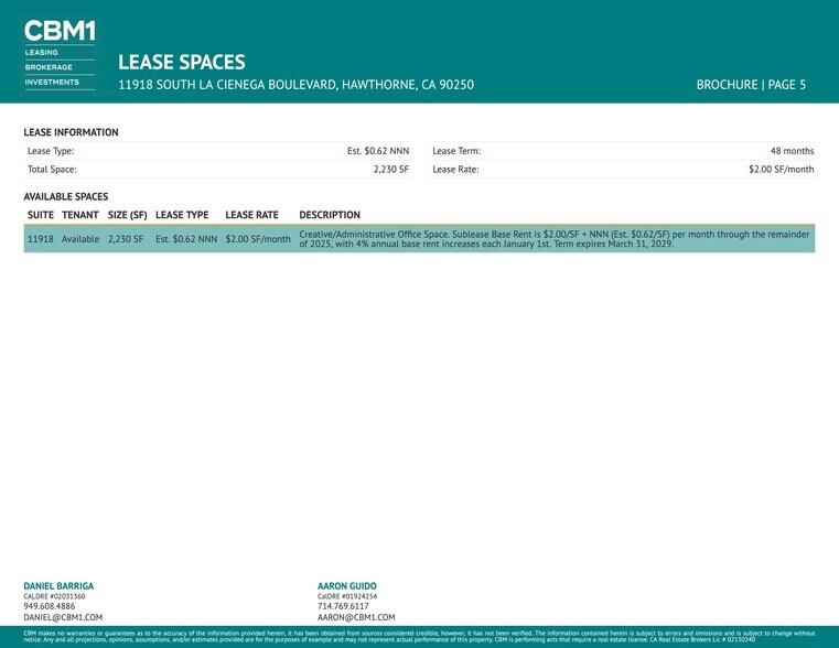 More Photos Of 11934-11954 S La Cienega Blvd, Hawthorne Showroom For Lease