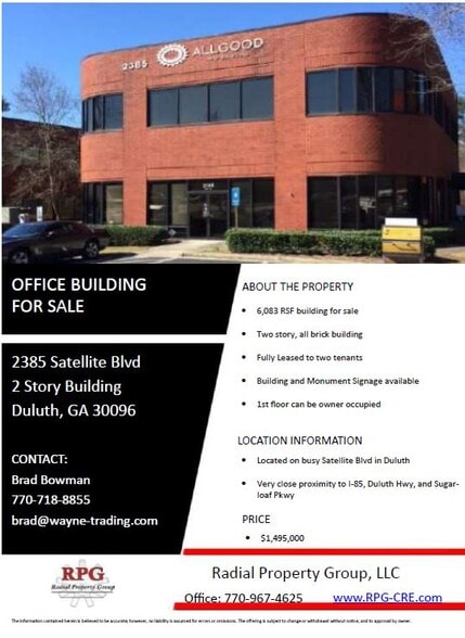 More Photos Of 2385 Satellite Blvd, Duluth Office Residential For Lease
