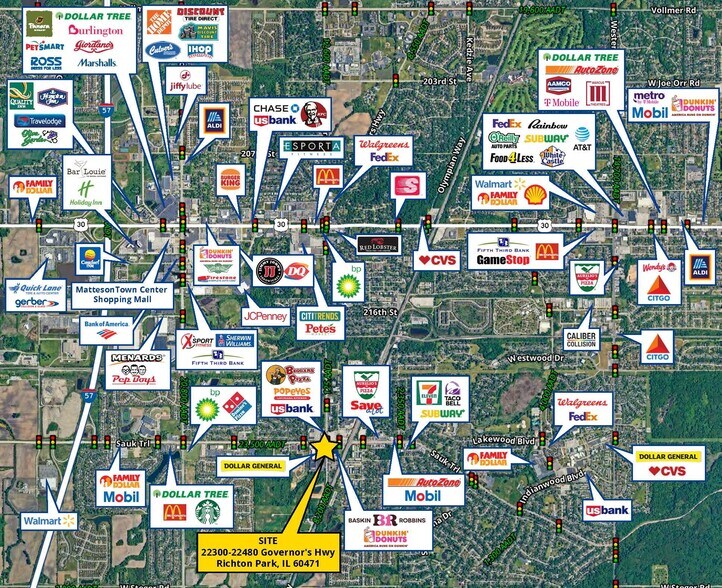 More Photos Of 22320-22480 Governors Hwy, Richton Park Unknown For Lease