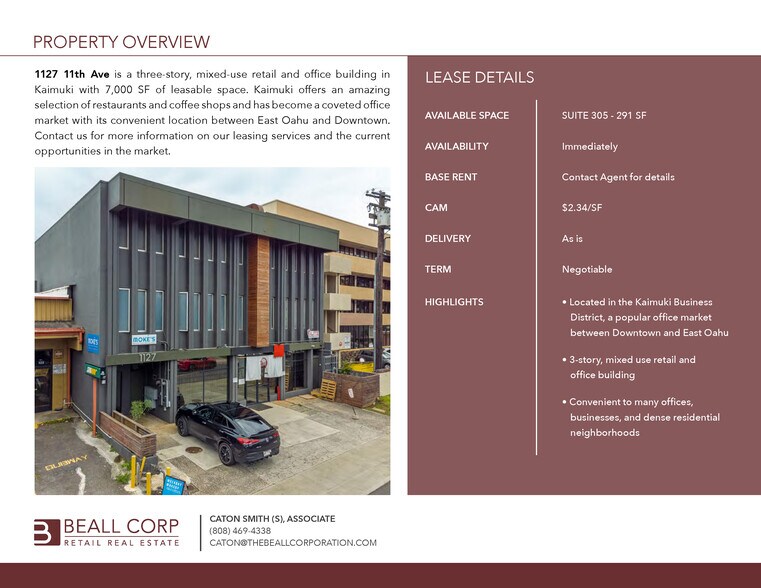 More Photos Of 1127 11th Ave, Honolulu Office For Lease