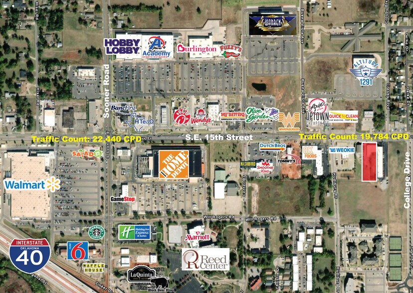 Primary Photo Of 6208-6216 SE 15th St, Midwest City Land For Sale