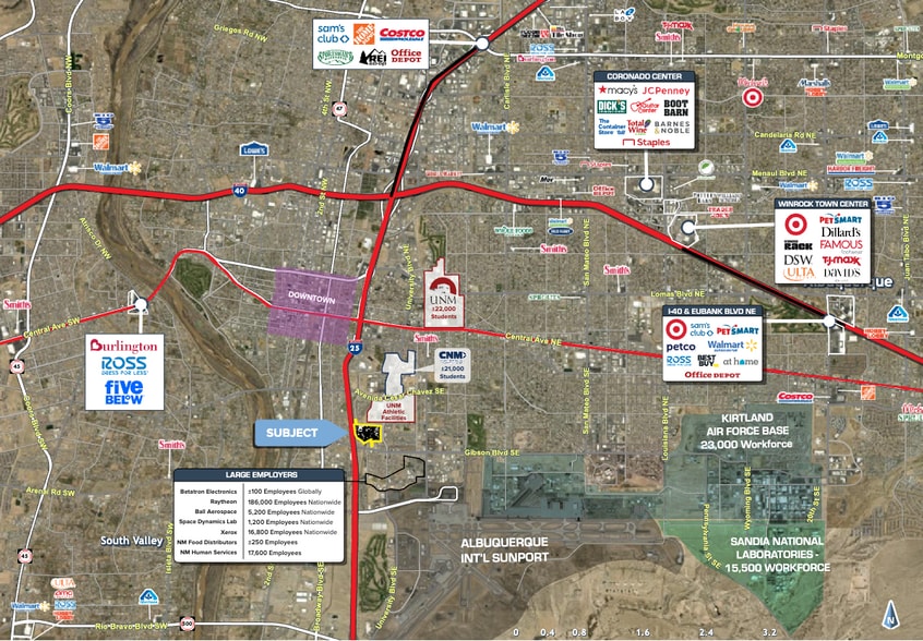 More Photos Of NE I-25 & Gibson Blvd, Albuquerque General Retail For Lease