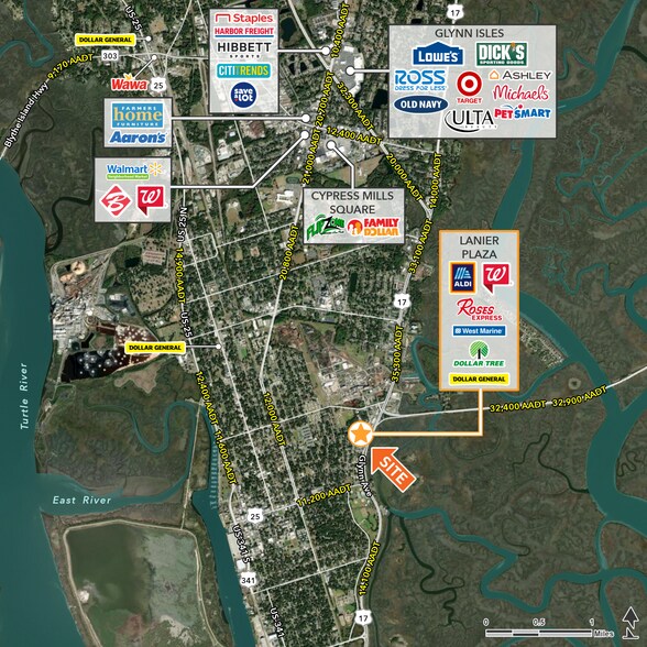 More Photos Of 1919-1945 Glynn Ave, Brunswick Storefront For Lease