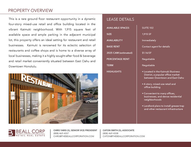 More Photos Of 1123 11th Ave, Honolulu Office For Lease