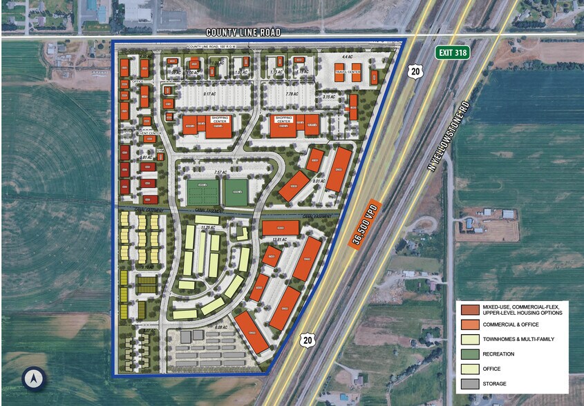 More Photos Of SWC US Highway 20 & County Line Road, Rigby Land For Sale